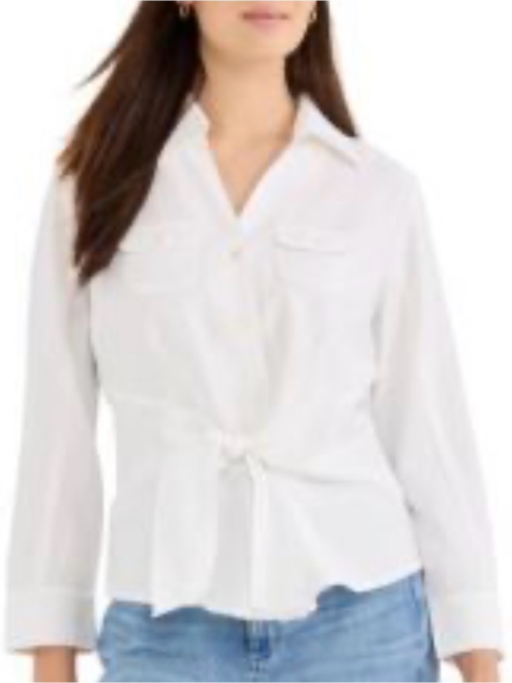 Nic + Zoe iconic tie front shirt